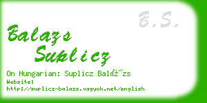 balazs suplicz business card
